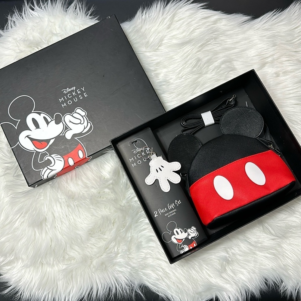 Disney Mickey Crossbody Bag and Keychain